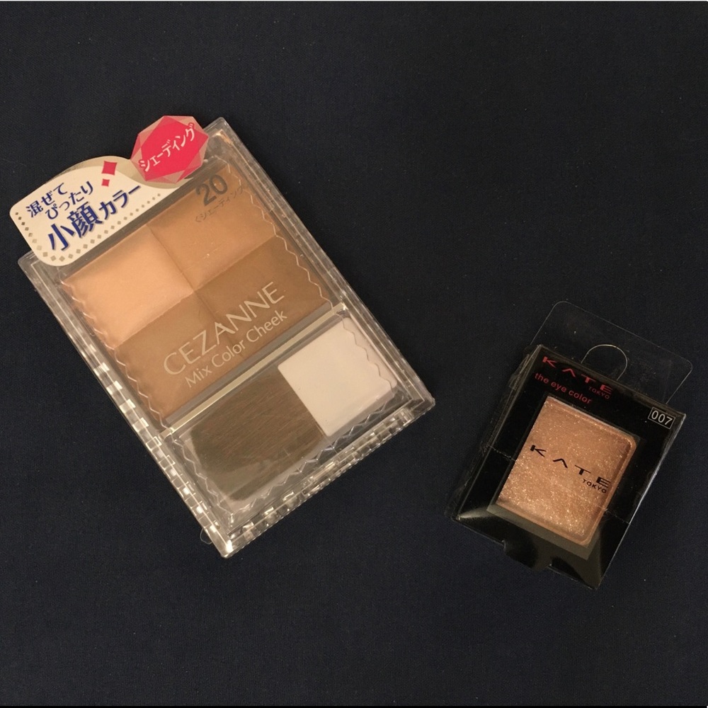 Cezanne cheek shading & Kate eyeshadow
